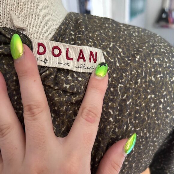 Anthropologie green patterned blouse - Picture 4 of 5